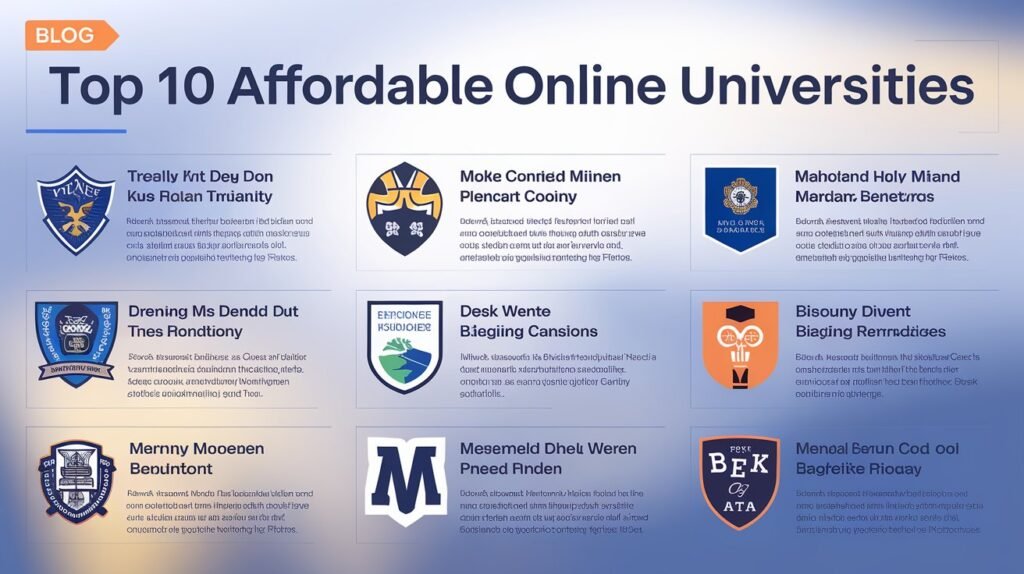 Top 10 Affordable Online Universities