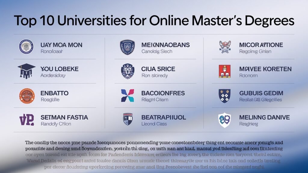 Top 10 Universities for Online Master’s Degrees